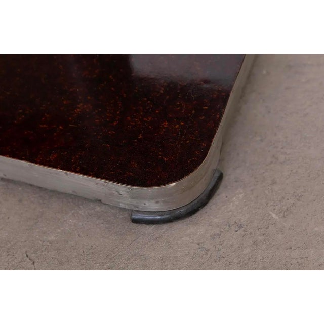 Wood Vintage Art Deco Coffee Table with a Bakelite Tabletop, 1930s For Sale - Image 7 of 11