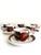 Mid-Century Modern Vintage 1970s Arabia of Finland Rosmarin Brown Demitasse Set of 6 Cups and 6 Saucers For Sale - Image 3 of 10