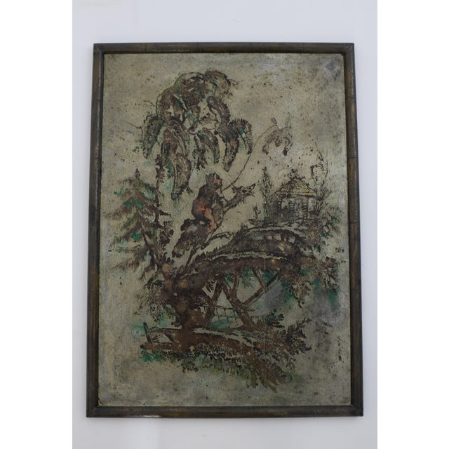 Philip and Kelvin LaVerne Philip and Kelvin Laverne Chinois Wall Plaque, Model 102, 1960s For Sale - Image 4 of 5