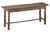 A fine French rustic hall table or console server of patinated oak, from the 19th century, featuring a rectangular plank...
