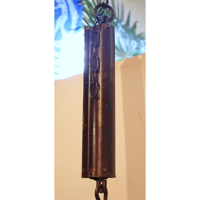 Brass Late 19th-Early 20th Century American Brass and Iron Spring Balance Scale For Sale - Image 8 of 9