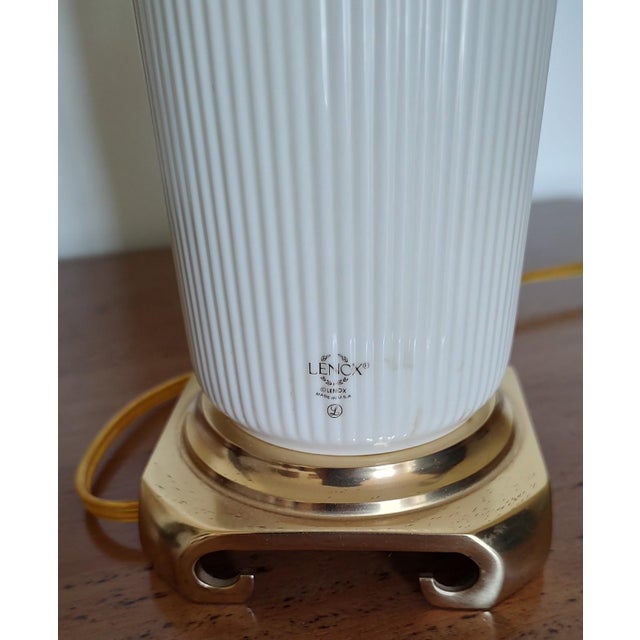 1950s Lenox Lamp With William Morris Pimpernel Shade For Sale In Baltimore - Image 6 of 8