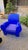 Richard III Armchair in Blue Polyurethane by Philippe Starck for Baleri Italia, 1985 For Sale - Image 16 of 17