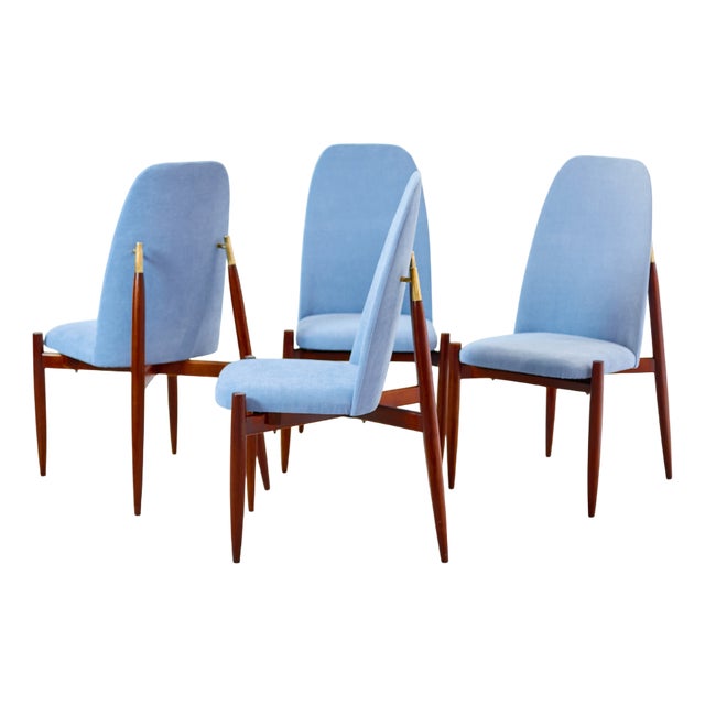 Vintage Chairs by Miroslav Navratil, 1970s, Set of 4 For Sale