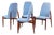 Vintage Chairs by Miroslav Navratil, 1970s, Set of 4 For Sale