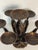 American 1970s Bronze Artichoke Style 7 Arm Centerpiece or Candelabra For Sale - Image 3 of 4