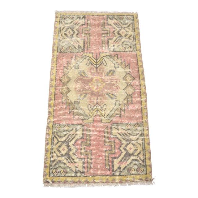 Turkish Balcony Vintage Rug For Sale