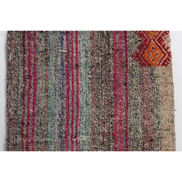 Textile Fleatweave Vintage Runner Rug For Sale - Image 7 of 11