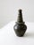 This is a vintage studio pottery bottle vase. Signed by the artist, the handmade ceramic bottle has a stunning green and...