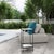 The Larkin outdoor table is a stylish square table designed for outdoor use. Its black iron frame and white marble top...