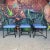 Postmodern Set of 6 80s Postmodern Iron Patio Chairs For Sale - Image 3 of 12