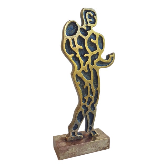 Bronze Sculpture of Man, 1990 For Sale