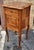 Brown 19th C. Continental Bookmatched Walnut Marble Top Porcelain Humidor Side Table For Sale - Image 8 of 9