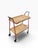 Stitched Leather and Rattan Bar Cart by Jacques Adnet, 1950s For Sale - Image 14 of 14