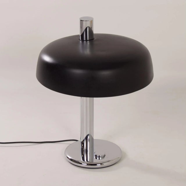 Black Table Lamp by Heinz F.W. Stahl for Hillebrand, 1970s For Sale - Image 6 of 14