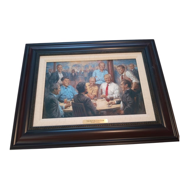 Celebrate American Leadership With the Republican Club Framed Print by Andy Thomas For Sale