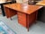Mid 20th Century Danish Design Extension Office Desk, Teak Wood For Sale - Image 4 of 13