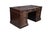 American Vintage Hekman Mahogany Tooled Leather Top Executive Kneehole Office Desk 60" For Sale - Image 3 of 18