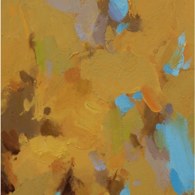Early 21st Century Before the Fall by Judd Mercer | Oil On Panel Autumn tree with golden leaves against a blue sky. For Sale - Image 5 of 5