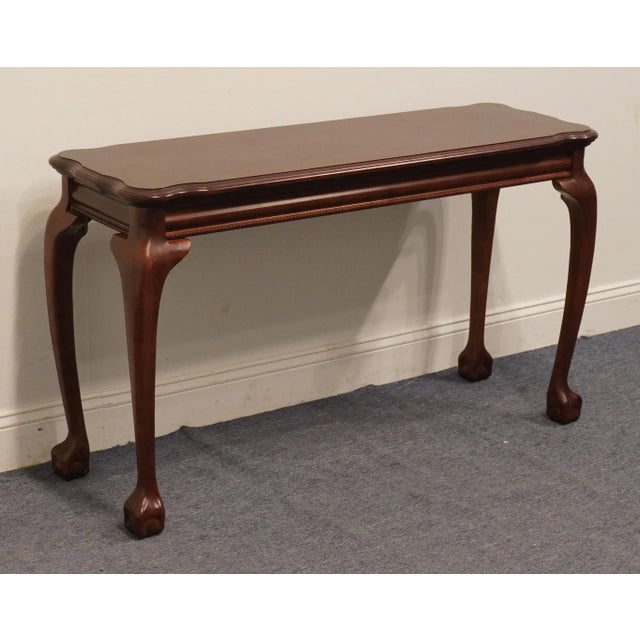 Traditional Universal Furniture Bookmatched Cherry Traditional Style 47" Accent Sofa Table For Sale - Image 3 of 8