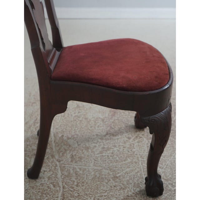 Antique 18th Century Queen Anne Ball & Claw Mahogany Side Chair For Sale In Philadelphia - Image 6 of 18