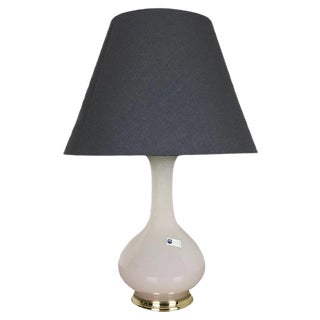 Mid-Century Italian Opaline Murano Glass Table Lamp from Cenedese Vetri For Sale