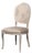 Louis XV Cane Back Dining Chairs in Gray with Taupe Seats, Sets of 2 For Sale