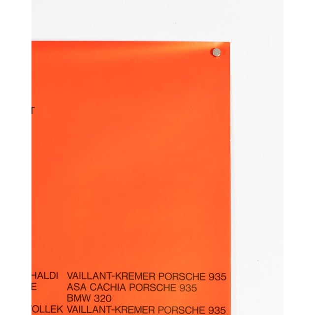 Porsche 6 Hours of Hockenheim Motorsport Poster by Erich Strenger, 1977 For Sale - Image 6 of 9