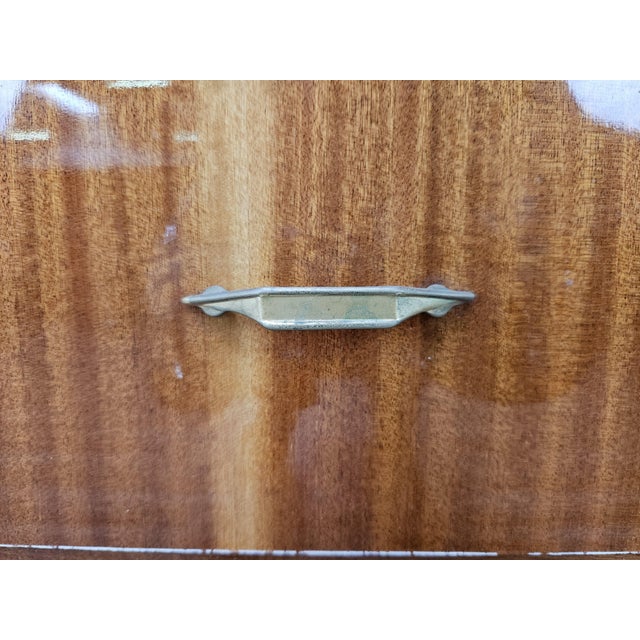 Brown Vintage Italian Desk with Drawers, 1960 For Sale - Image 8 of 17