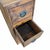 Wood Vintage Teak Wood 51" Tall Narrow Chest of Drawers For Sale - Image 7 of 7