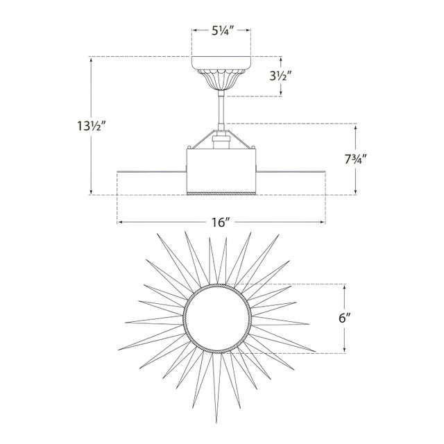 Visual Comfort Suzanne Kasler for Visual Comfort Signature Soleil Small Semi-Flush in Polished Nickel with Frosted Glass For Sale - Image 4 of 4