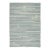 Rug & Kilim’s Modern Textural Rug, Ivory and Ice Blue Striped Design For Sale