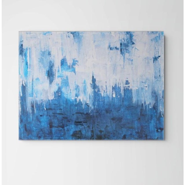 Blue Jazz Original Abstract Painting For Sale - Image 4 of 9