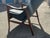 Mid-Century Lounge Chair Black Leather Walnut Frame For Sale - Image 10 of 11