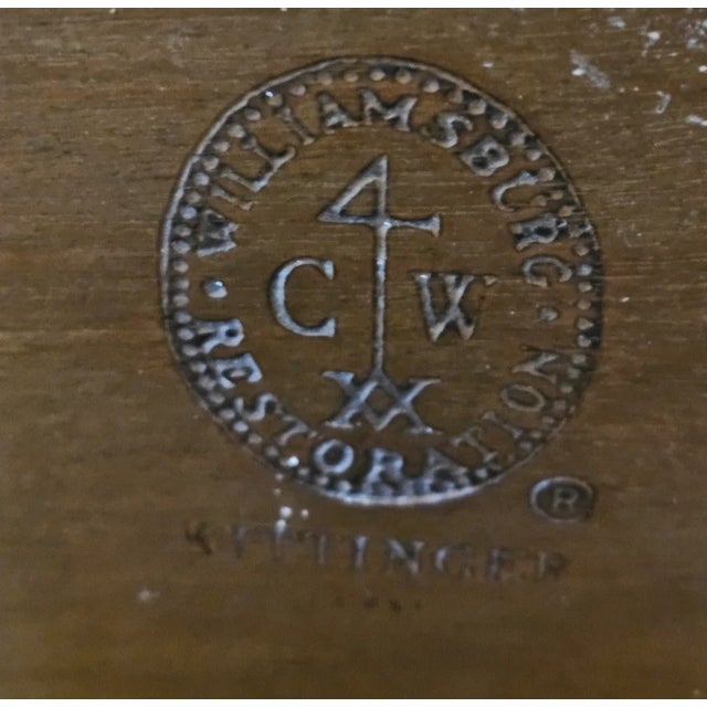 Brown Kittinger Williamsburg Mahogany Three Pedestal Dining Table For Sale - Image 8 of 8