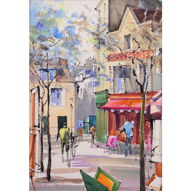 'Maison Catherine, Montmartre, 1993', French School, La Mere Catherine, Place Du Tertre, Paris For Sale - Image 9 of 9