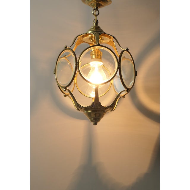 1920s Art Deco Viennese Lantern, Austria, 1920s For Sale - Image 5 of 8