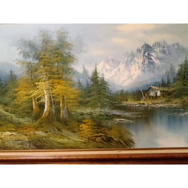 1980s Willi Bauer Large Impressionst Painting For Sale - Image 4 of 5