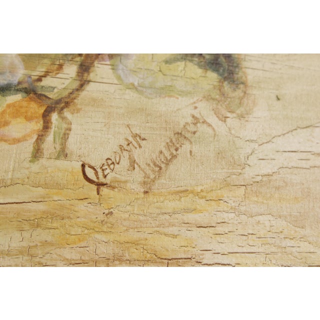 Habersham Crackle Paint Trumeau Mirror For Sale - Image 9 of 18