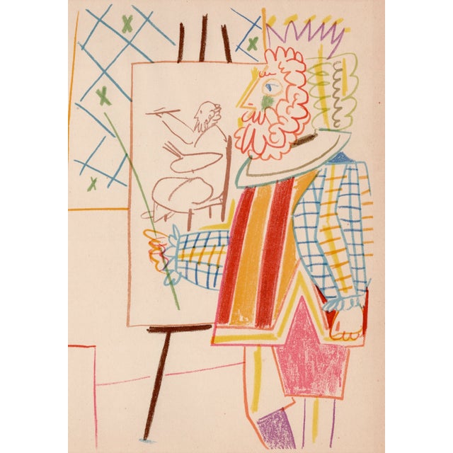 Modern Pablo Picasso, The King and the Masked Woman, Nude, Lithograph, 1954 For Sale - Image 3 of 8