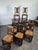 Wood Straw-Seated Chairs with a Backrest Carved with a Rosette, 1920s, Set of 8 For Sale - Image 7 of 9