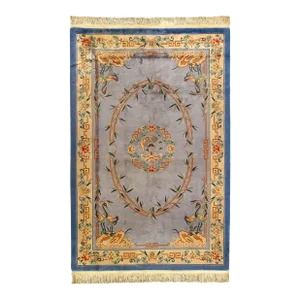1990s Vintage Chinese Peking Rug