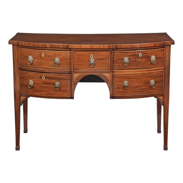 19th Century English Inlaid Sideboard Hepplewhite Mahogany For Sale