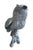 Rustic Vintage Cast Iron Owl Garden Sculpture on Natural Branch Base For Sale - Image 3 of 11