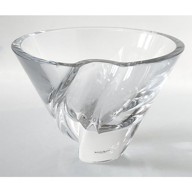 Vintage Goran Warff Artist Art Glass Bowl for Kosta Boda For Sale - Image 15 of 15