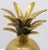 Gold Tone Solid Brass Pineapple Shape Jar with Lid For Sale - Image 4 of 11