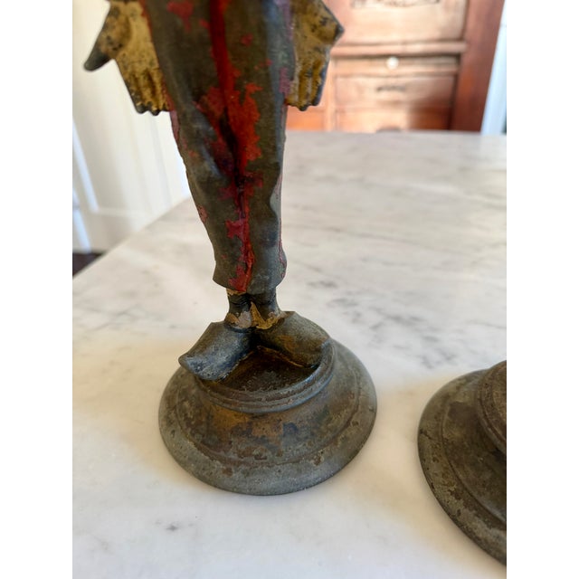 Pair of 19th Century French Figural Candle Holders For Sale - Image 10 of 18