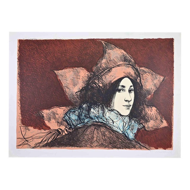 Armando De Stefano, Portrait, 1980s, Lithograph For Sale