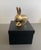 Italian Brass Rabbit Paperweight by Ghidini 1961 For Sale - Image 6 of 8
