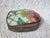 Indian Pink and Green Floral Porcelain Metal Box For Sale - Image 3 of 9